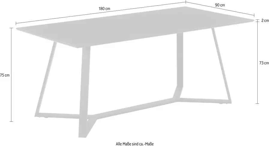 Artistiq Living Artistiq Eettafel Matias 180 x 90cm Zwart - Foto 7
