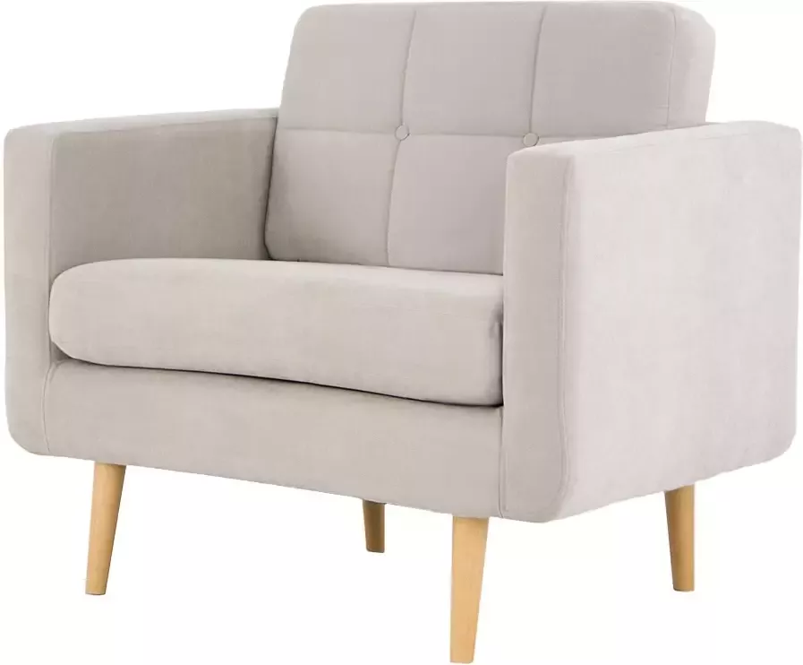 Home affaire Fauteuil Brest met capitonnage en stiksels achter strak design - Foto 4