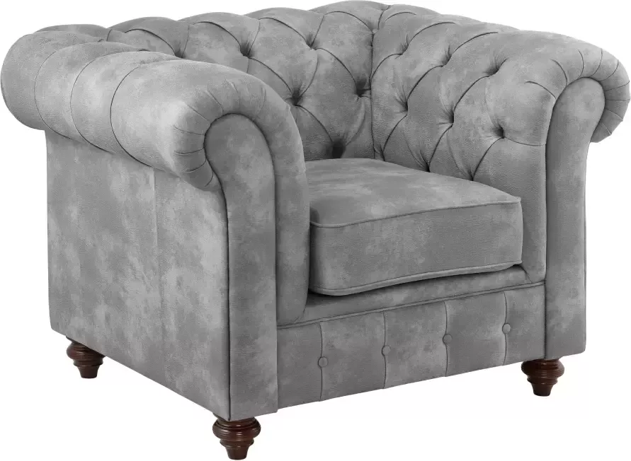 Home affaire Fauteuil CHESTERFIELD met hoogwaardige knoopdetails ook in leer - Foto 6