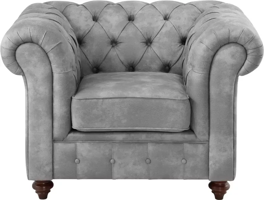 Home affaire Fauteuil CHESTERFIELD met hoogwaardige knoopdetails ook in leer - Foto 4