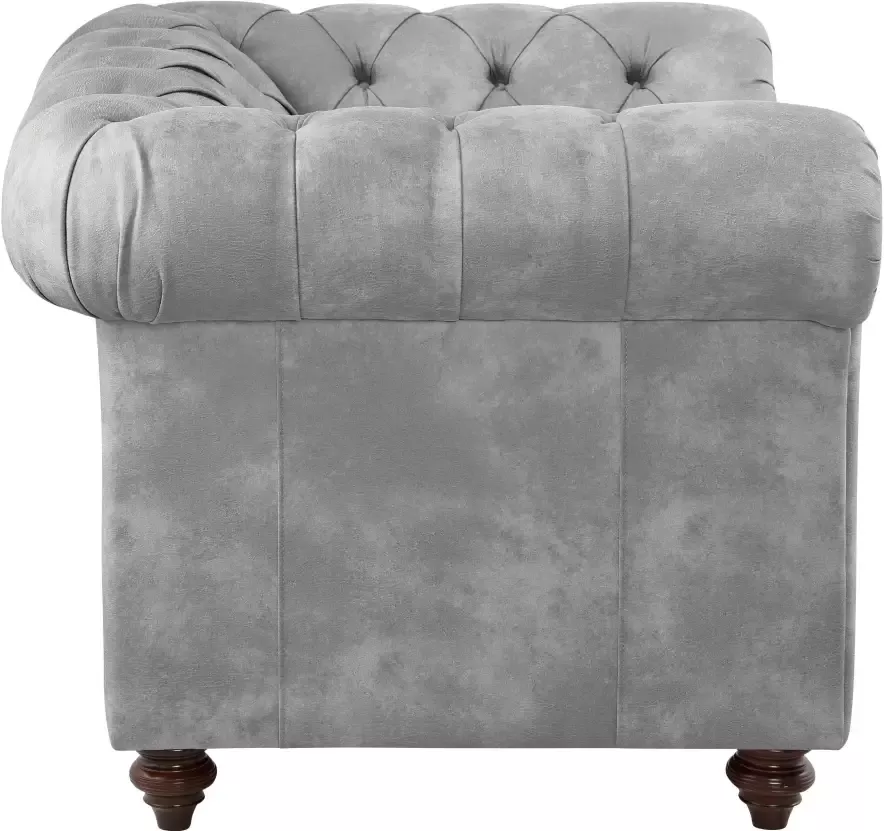 Home affaire Fauteuil CHESTERFIELD met hoogwaardige knoopdetails ook in leer - Foto 1