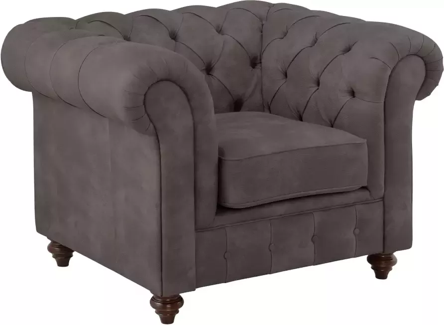 Home affaire Fauteuil CHESTERFIELD met hoogwaardige knoopdetails ook in leer - Foto 4