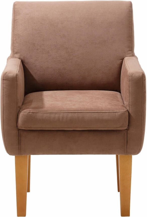 Home affaire Fauteuil Fehmarn comfortabele zithoogte van 54 cm in 3 verschillende stofkwaliteiten - Foto 5