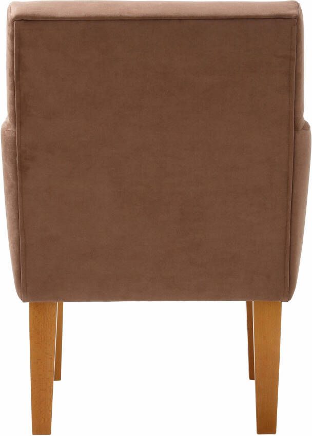 Home affaire Fauteuil Fehmarn comfortabele zithoogte van 54 cm in 3 verschillende stofkwaliteiten - Foto 4