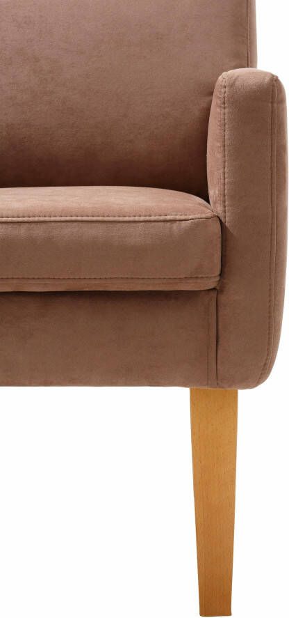 Home affaire Fauteuil Fehmarn comfortabele zithoogte van 54 cm in 3 verschillende stofkwaliteiten - Foto 7