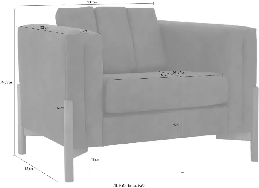 Home affaire Fauteuil Haki - Foto 5