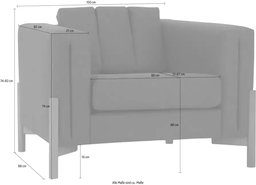 Home affaire Fauteuil Haki - Foto 5