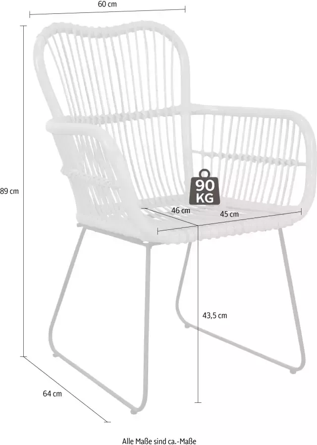 Home affaire Fauteuil Handgeweven (1 stuk) - Foto 1