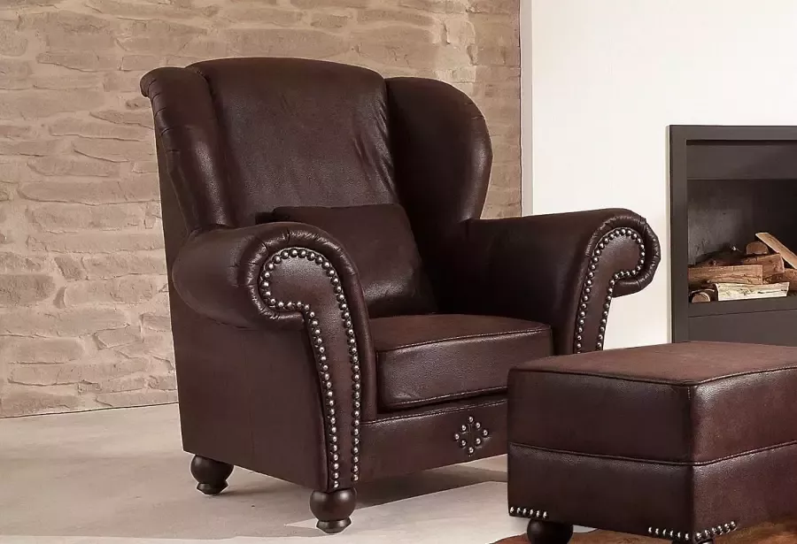 Home affaire Fauteuil King George fauteuil met decoratieve nagels - Foto 2