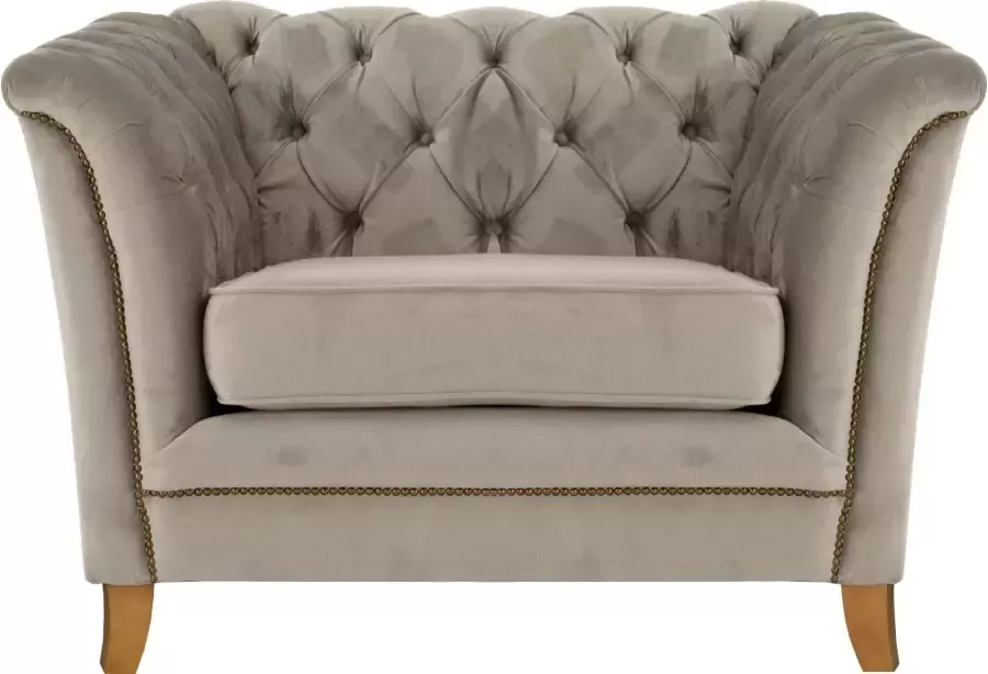 Home affaire Fauteuil Newport moderne Chesterfield met capitonnage achter opstaande naad en fijne armleuningen - Foto 3