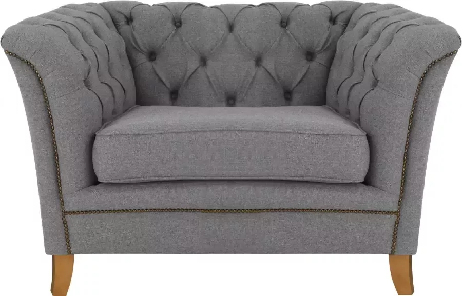 Home affaire Fauteuil Newport moderne Chesterfield met capitonnage achter opstaande naad en fijne armleuningen - Foto 4
