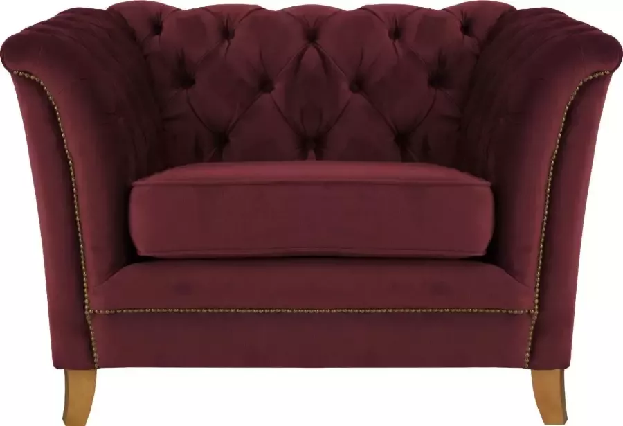 Home affaire Fauteuil Newport moderne Chesterfield met capitonnage achter opstaande naad en fijne armleuningen - Foto 3