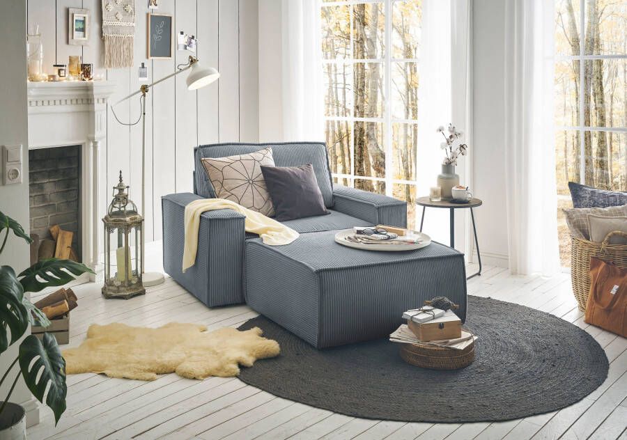 Home affaire Fauteuil Sherwood Loveseat en hocker als set passend bij de bekleding-serie SHERWOOD - Foto 6