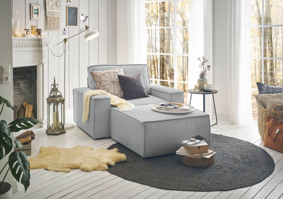 Home affaire Fauteuil Sherwood Loveseat en hocker als set passend bij de bekleding-serie SHERWOOD - Foto 6