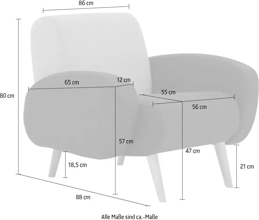 Home affaire Fauteuil Tox in buitengewoon stijlvolle look - Foto 4