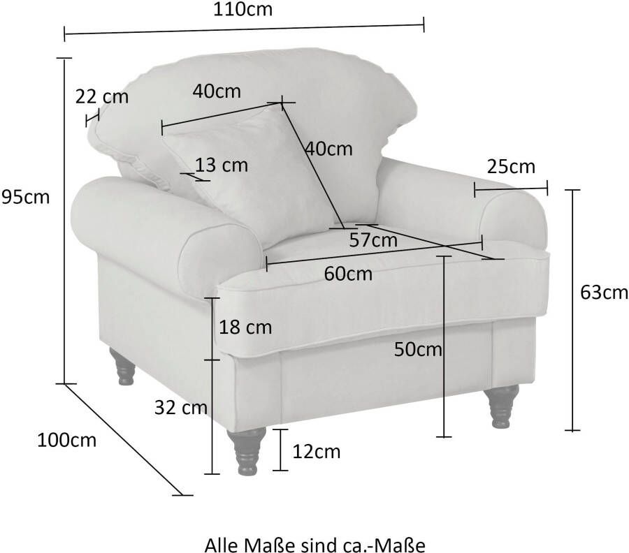 Home affaire Fauteuil Westminster met binnenveringsinterieur - Foto 7