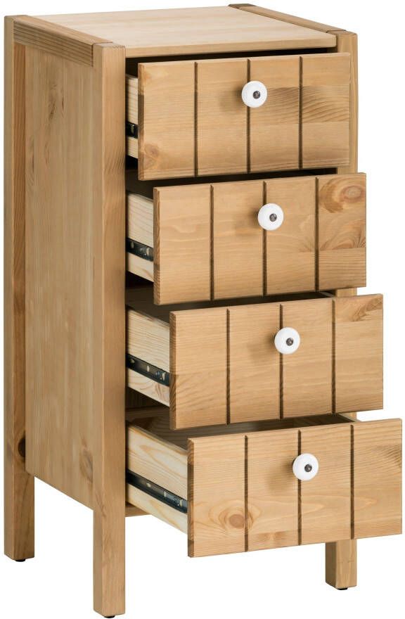 Home affaire Halfhoge kast TINA Badkamermeubel kast breedte 31 5 cm massief hout - Foto 4