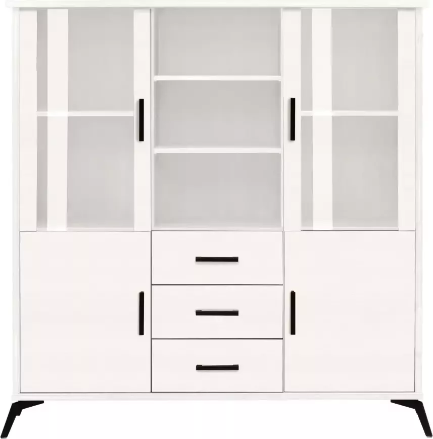 Home affaire Highboard Lisa met metalen handgrepen hoogte 154 cm - Foto 2