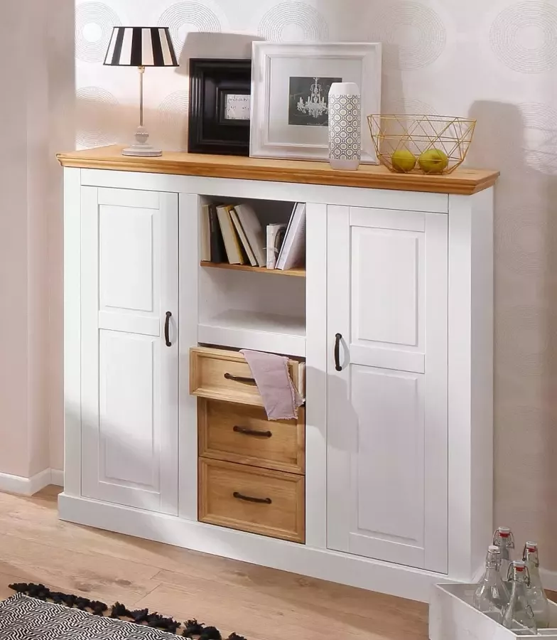 Home affaire Highboard Selma Breedte 130 cm - Foto 3