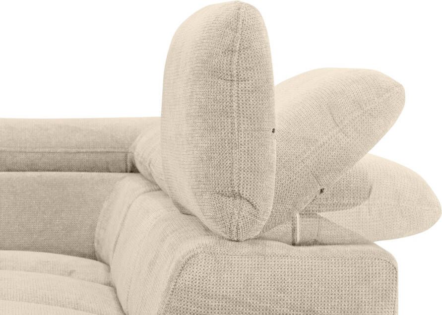 Hoekbank ILUSIO L Met Slaapfunctie, 250x205cm, Verstelbare Rugleuning Hoogwaardige Materialen Kleur Blauw Links