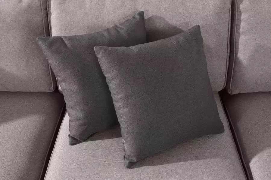 Home affaire Hoekbank Broughton L-vorm zacht zitcomfort incl. 4 sierkussens opstaande naad - Foto 2