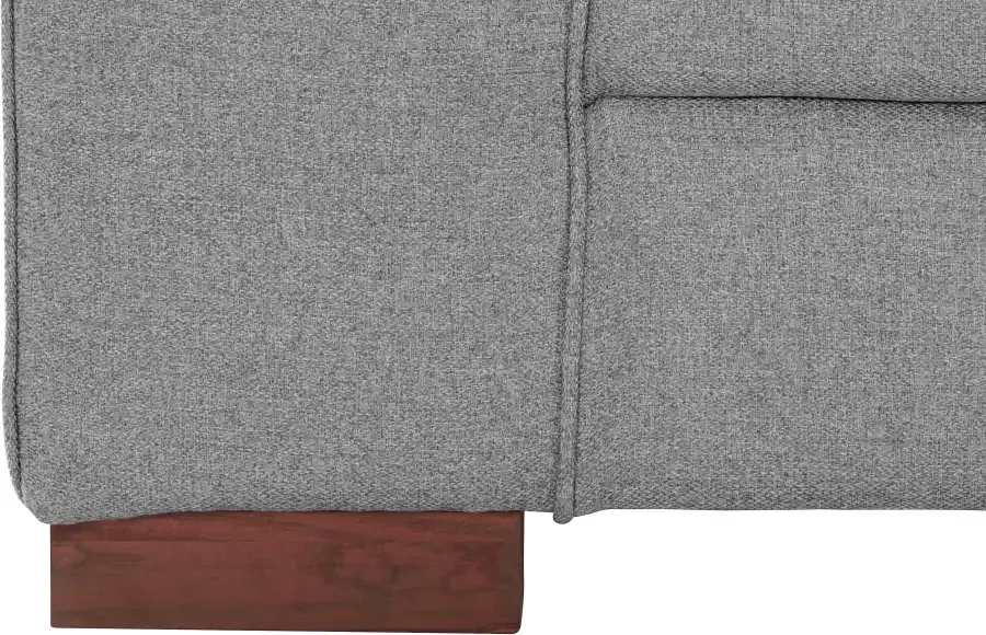 Home affaire Hoekbank Broughton L-vorm zacht zitcomfort incl. 4 sierkussens opstaande naad - Foto 3