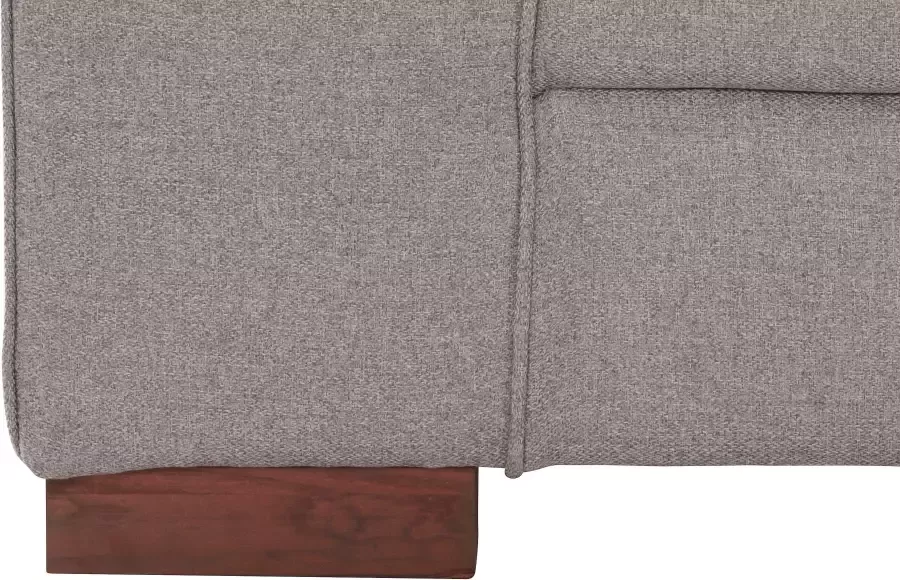 Home affaire Hoekbank Broughton L-vorm zacht zitcomfort incl. 4 sierkussens opstaande naad - Foto 3