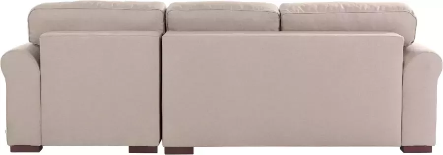 Home affaire Hoekbank Broughton L-vorm zacht zitcomfort incl. 4 sierkussens opstaande naad - Foto 7