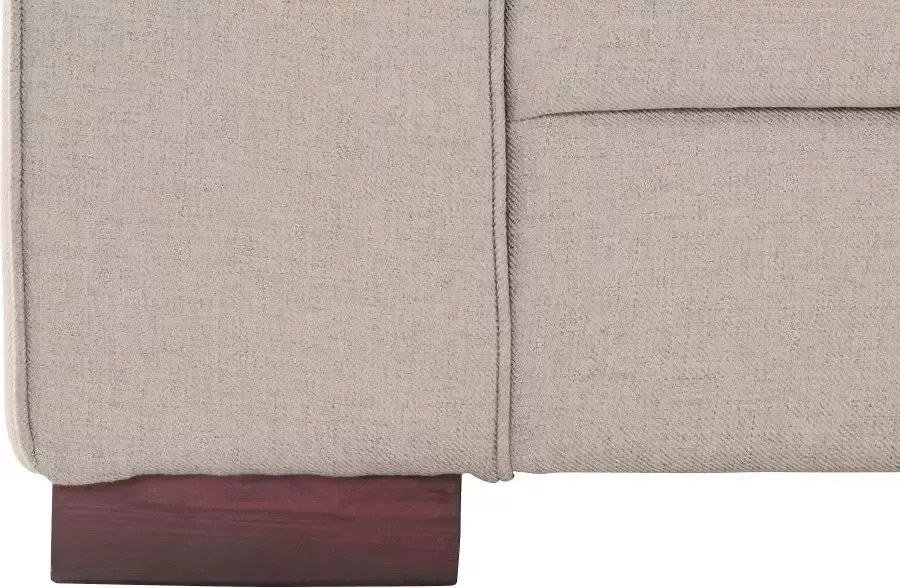 Home affaire Hoekbank Broughton L-vorm zacht zitcomfort incl. 4 sierkussens opstaande naad - Foto 3