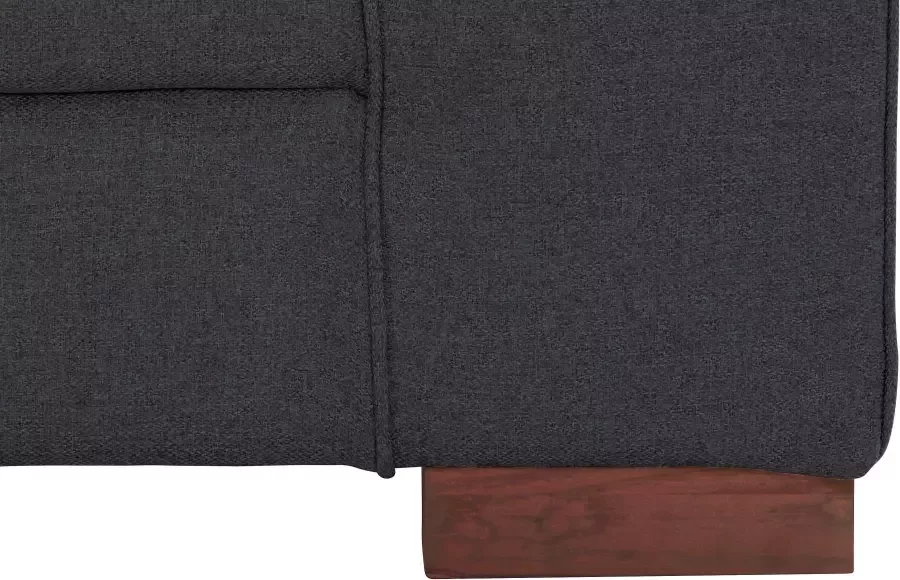 Home affaire Hoekbank Broughton L-vorm zacht zitcomfort incl. 4 sierkussens opstaande naad - Foto 3