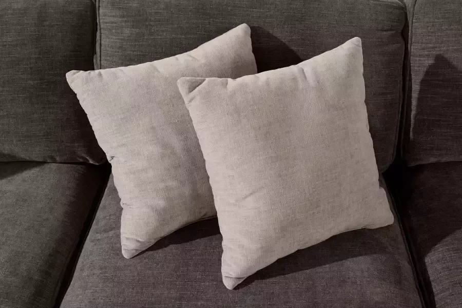 Home affaire Hoekbank Broughton L-vorm zacht zitcomfort incl. 4 sierkussens opstaande naad