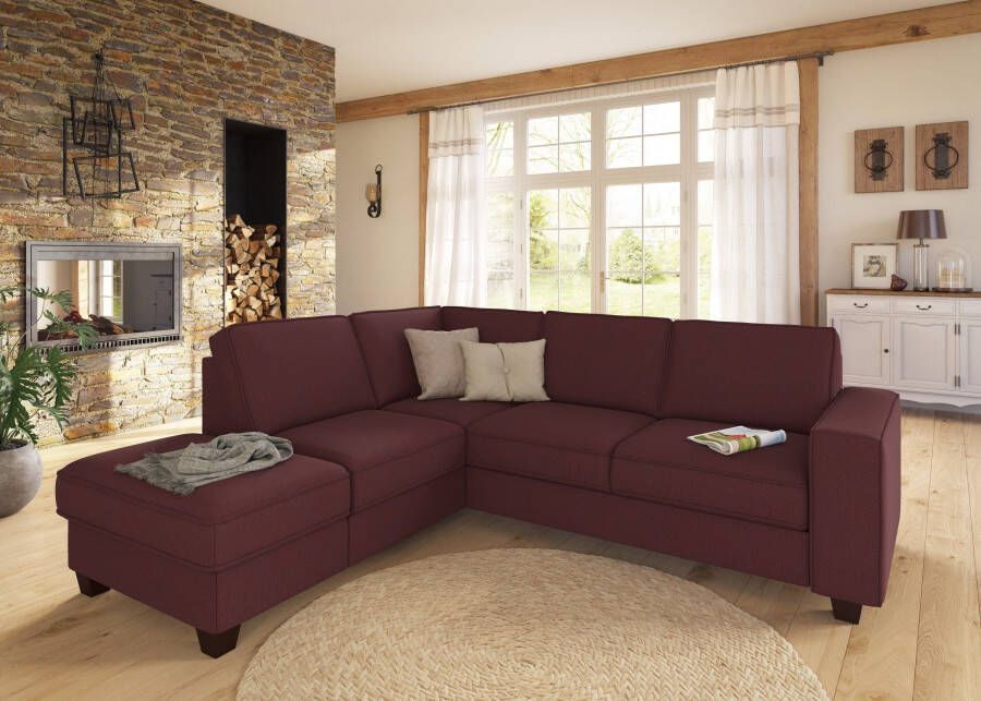 Home affaire Hoekbank County L-model naar keuze ottomane links of rechts met binnenveringsinterieur (2-delig) - Foto 2