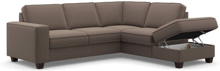 Home affaire Hoekbank County L-model naar keuze ottomane links of rechts met binnenveringsinterieur (2-delig) - Foto 12