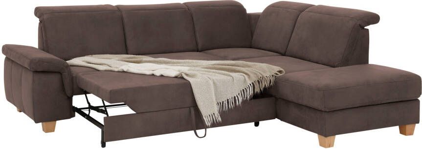 Home affaire Hoekbank Dalia L-vorm met binnenveringsinterieur naar keuze met slaapfunctie bedkist - Foto 8