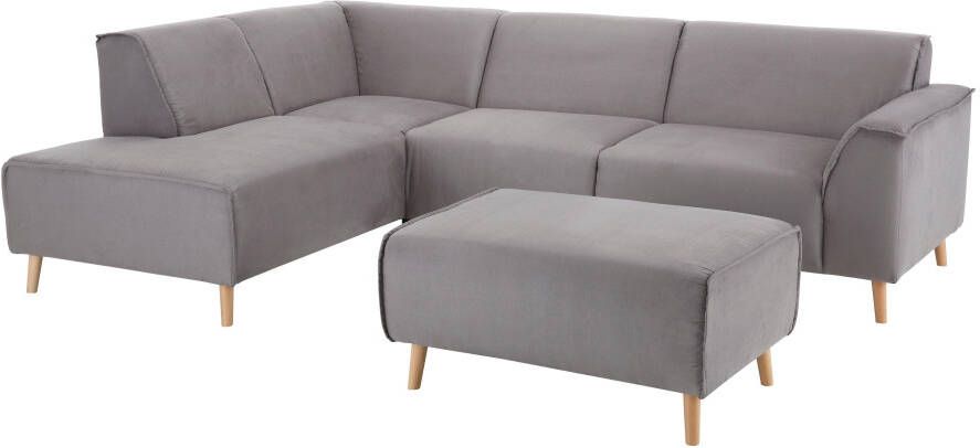 Home affaire Hoekbank Julia tijdloze en elegante bank hoog zitcomfort L-vorm - Foto 7