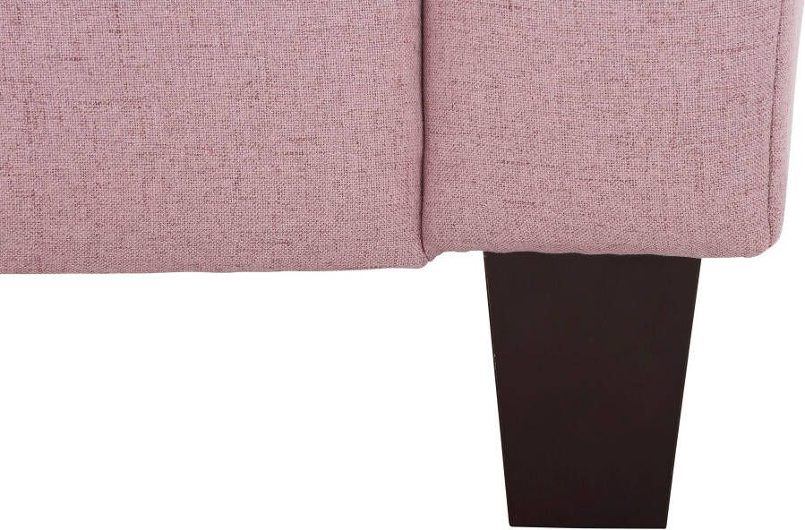 Home affaire Hoekbank Trondheim L-vorm met binnenvering en capitonnage achter poten beuken donker - Foto 4