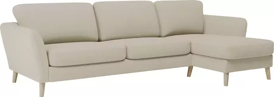 Home affaire Hoekbank MARSEILLE (279x152cm) L-model Rec. Rechts links Massief houten poten van eiken in verschillend overtrekken en kleurvarianten - Foto 5