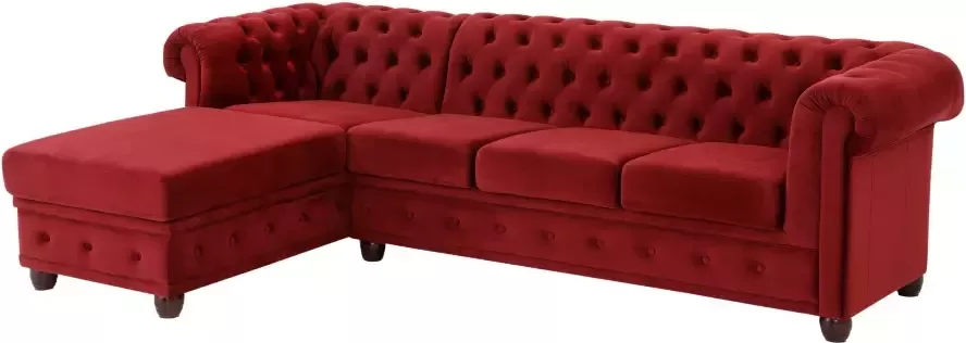 Home affaire Chesterfield-bank New Castle hoogwaardige capitonnage in chesterfield-design bxdxh: 255(171x72) - Foto 5