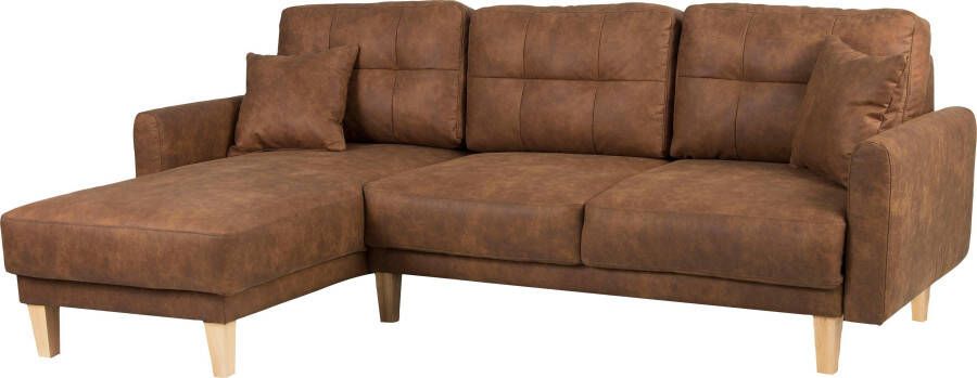 Home affaire Hoekbank TRIPLO optionele slaapbank met bedlade afmetingen B D H: 234 164 89 cm - Foto 8