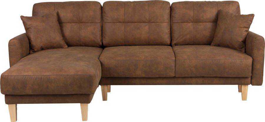 Home affaire Hoekbank TRIPLO optionele slaapbank met bedlade afmetingen B D H: 234 164 89 cm - Foto 6