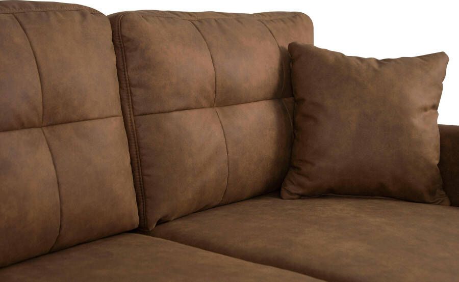 Home affaire Hoekbank TRIPLO optionele slaapbank met bedlade afmetingen B D H: 234 164 89 cm - Foto 5