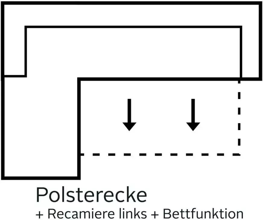 Home affaire Hoekbank TRIPLO optionele slaapbank met bedlade afmetingen B D H: 234 164 89 cm