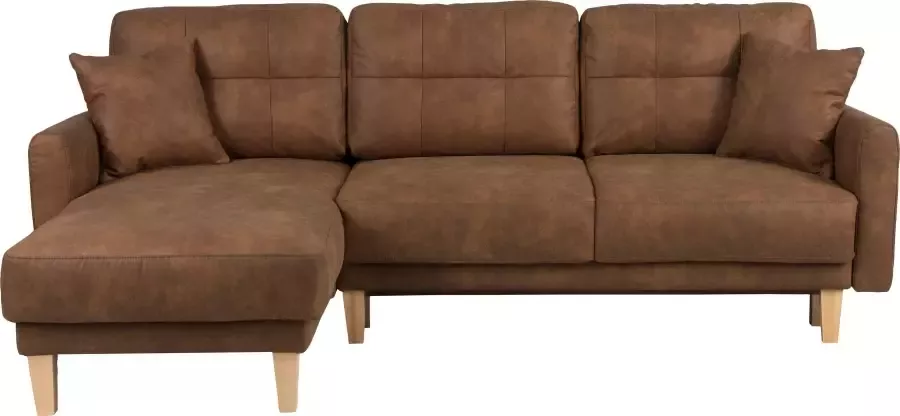 Home affaire Hoekbank TRIPLO optionele slaapbank met bedlade afmetingen B D H: 234 164 89 cm - Foto 6