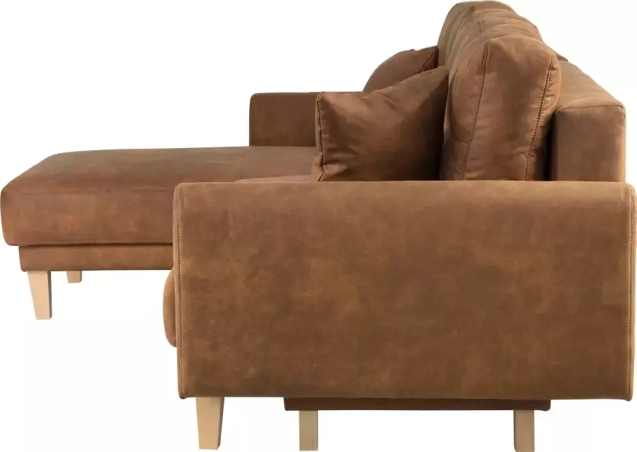 Home affaire Hoekbank TRIPLO optionele slaapbank met bedlade afmetingen B D H: 234 164 89 cm - Foto 3