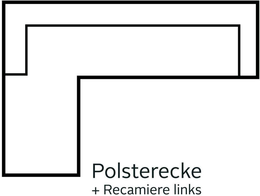 Home affaire Hoekbank Triplo naar keuze met slaapbank functie en bedbox ligoppervlak 210 132 cm