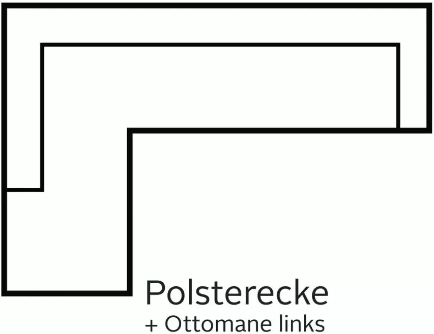 Home affaire Hoekbank Trondheim L-vorm