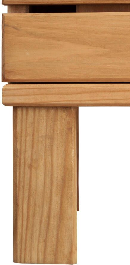 Home affaire Hoge kast Josie Breedte 30 cm van massief hout verstelbare planken metalen grepen - Foto 2
