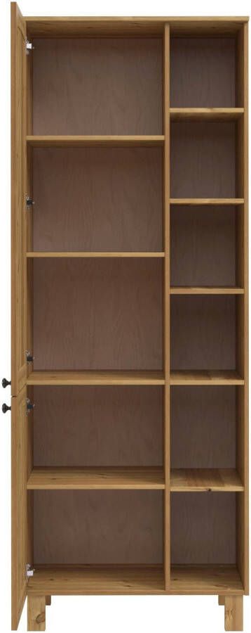 Kochstation Hoge kast KS-Osby Massief grenen breedte 75 cm 2 deuren 4 legplanken 6 open vakken (1 stuk) - Foto 8