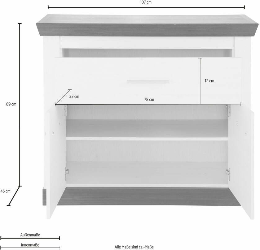 Home affaire Kast Siena Breedte 107 cm - Foto 4