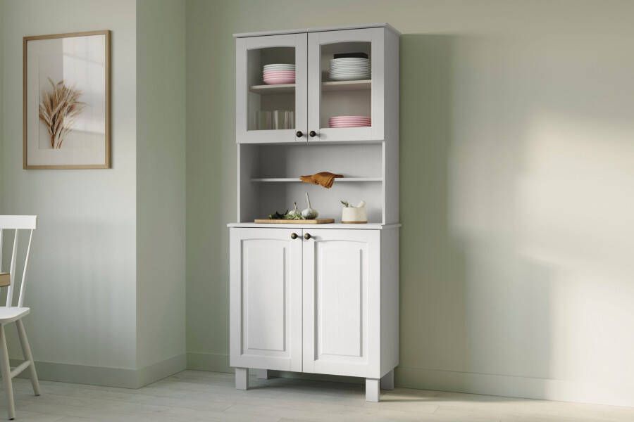 Kochstation Keukenbuffet KS-Osby Massief grenen breedte 81 cm 4 deuren (1 stuk) - Foto 6